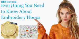 Informative graphic showcasing essential details about embroidery hoops and their various uses in crafting.